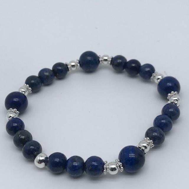 Bracelet en lapis lazuli 1038