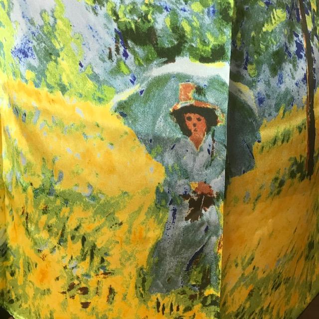 Foulard en soie naturelle inspirtion Van Gogh 4014