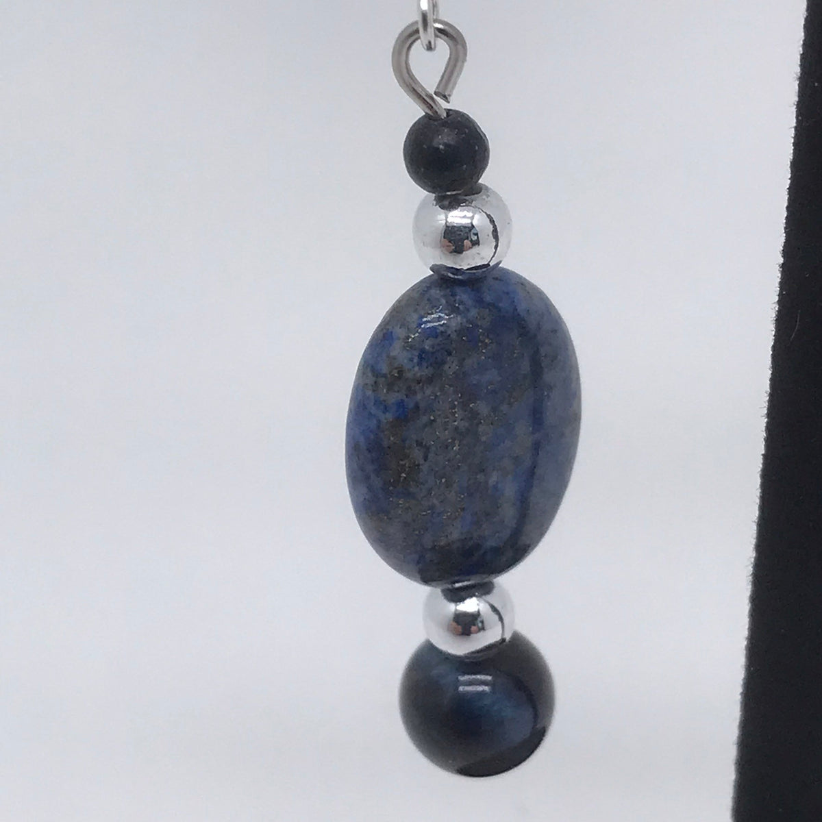 Boucles d'oreilles lapis-lazuli et sodalite 3029