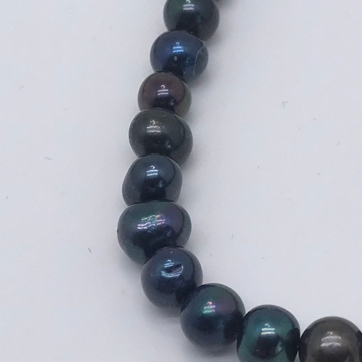 Collier en perles naturelles d'eau douce bleues 2099