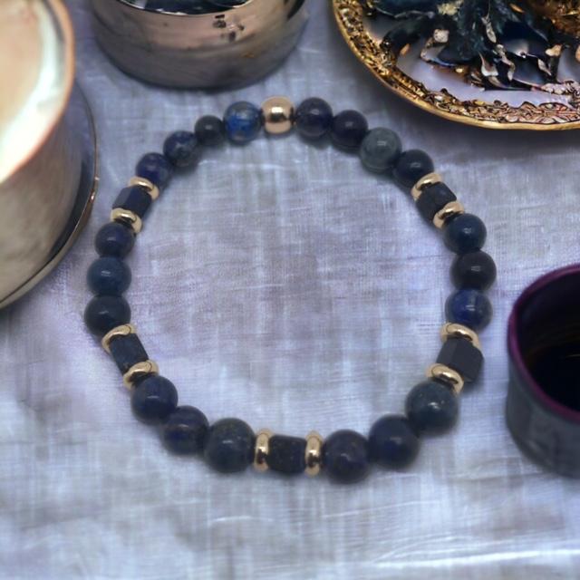 Bracelet en lapis-lazuli 1090