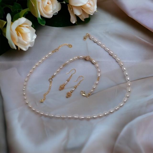 Bracelet en perles baroques d'eau douce 1093