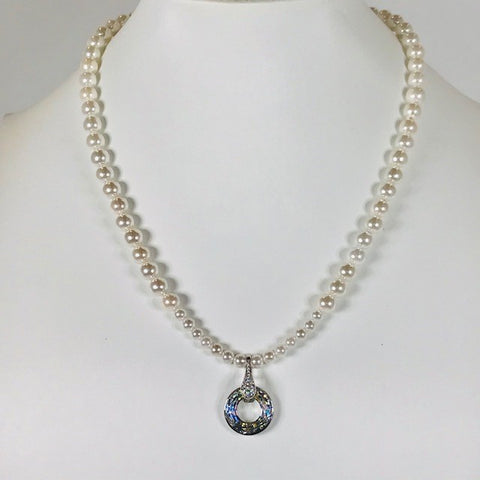 2001 Collier perles et Cristal Autrichien