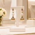 Boucles d’oreilles Luxe en Vermeil et Perles de Coquillage – Création Artisanale