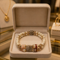 Bracelet Jaspe Chrysanthème & Howlite Beige – Élégance Minérale Unisexe