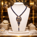 Collier signature œil de tigre bleu 2361