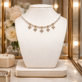 Collier perles de coquillages étoiles 2416