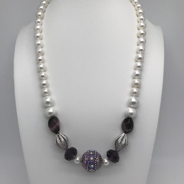 Collier en perles de culture et perle indonésienne 2094