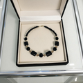 Collier en perles d’obsidienne 2228