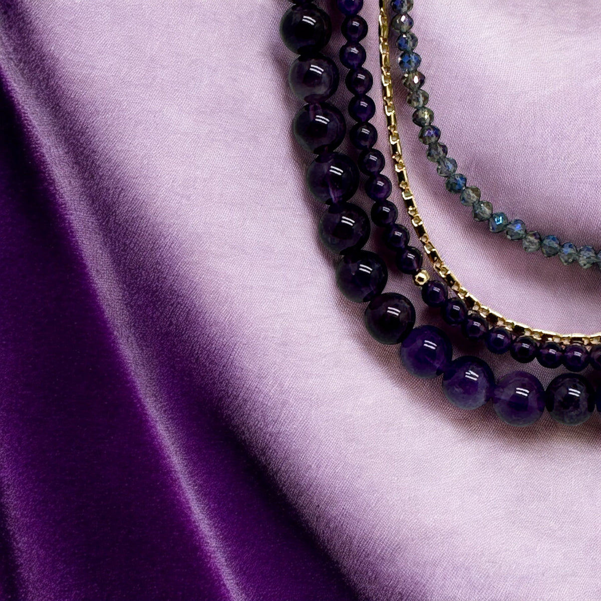 Collier améthyste 2222