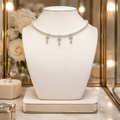 Collier perles de coquillages fleurs 2419