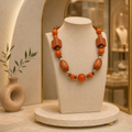 Collier Bohème Chic de Luxe en Bois et Bakélite – 52 cm