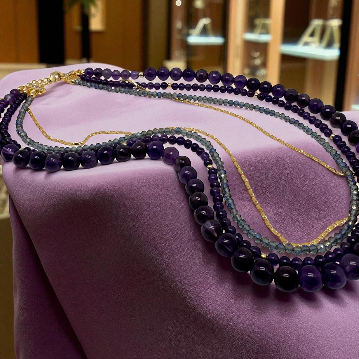 Collier améthyste 2222