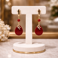 Boucles d’oreilles calcédoine 3290