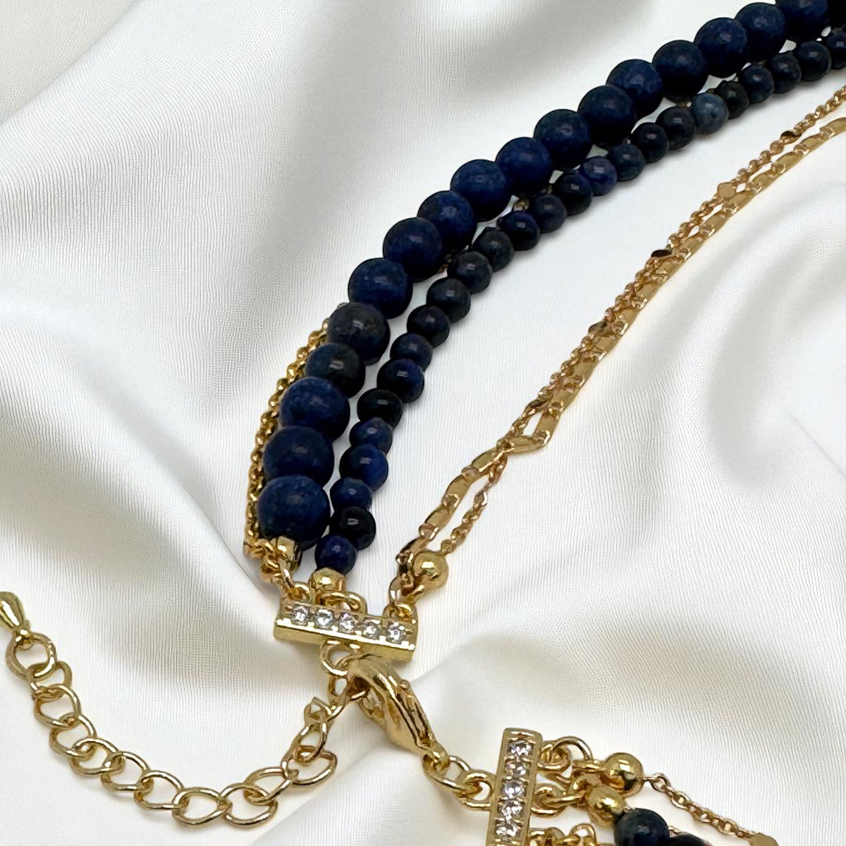 Collier sautoir lapis-lazuli 2219