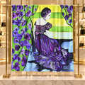 Foulard d’exception en soie 130 × 130 cm – Série limitée d’après un tableau original de Cornélie Doerfler