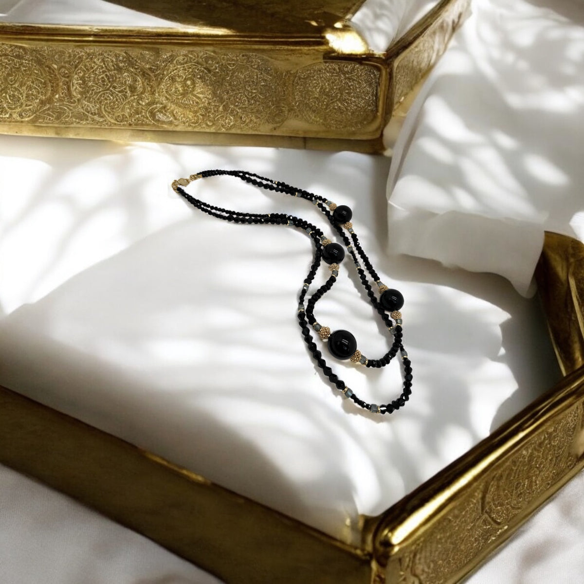 Collier sautoir en cristal de bohème 2204