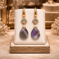 Boucles d’oreilles améthyste naturelle 3280