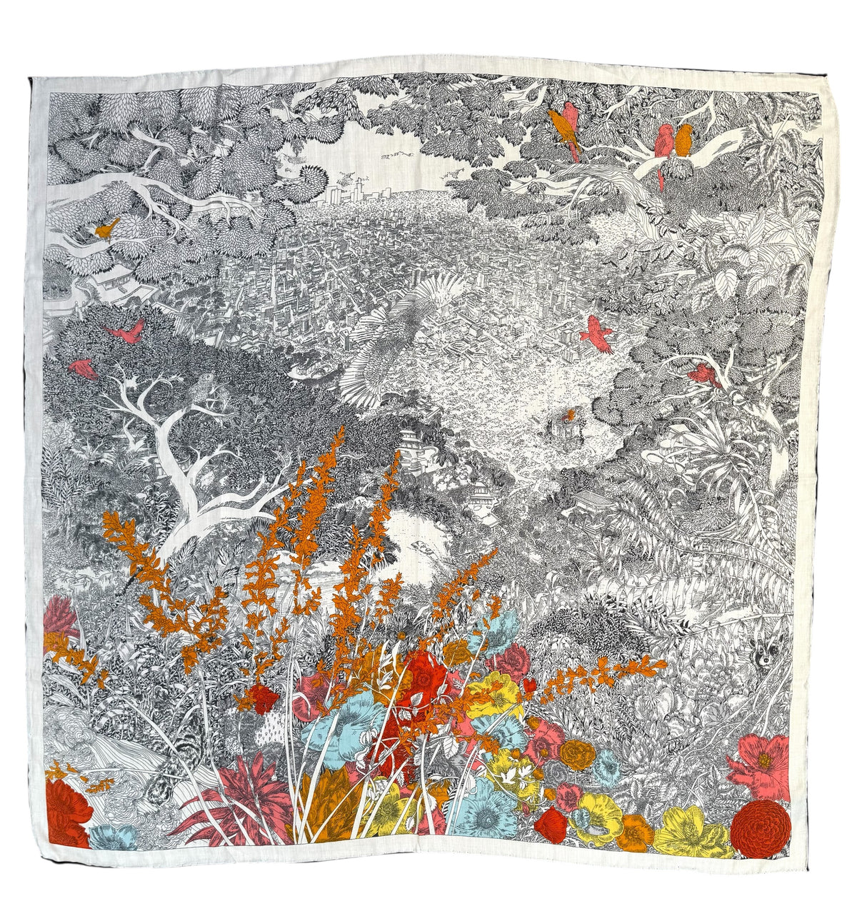 Foulard en soie et cachemire 4083