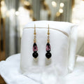 Boucles obsidienne, verre soufflé 3115