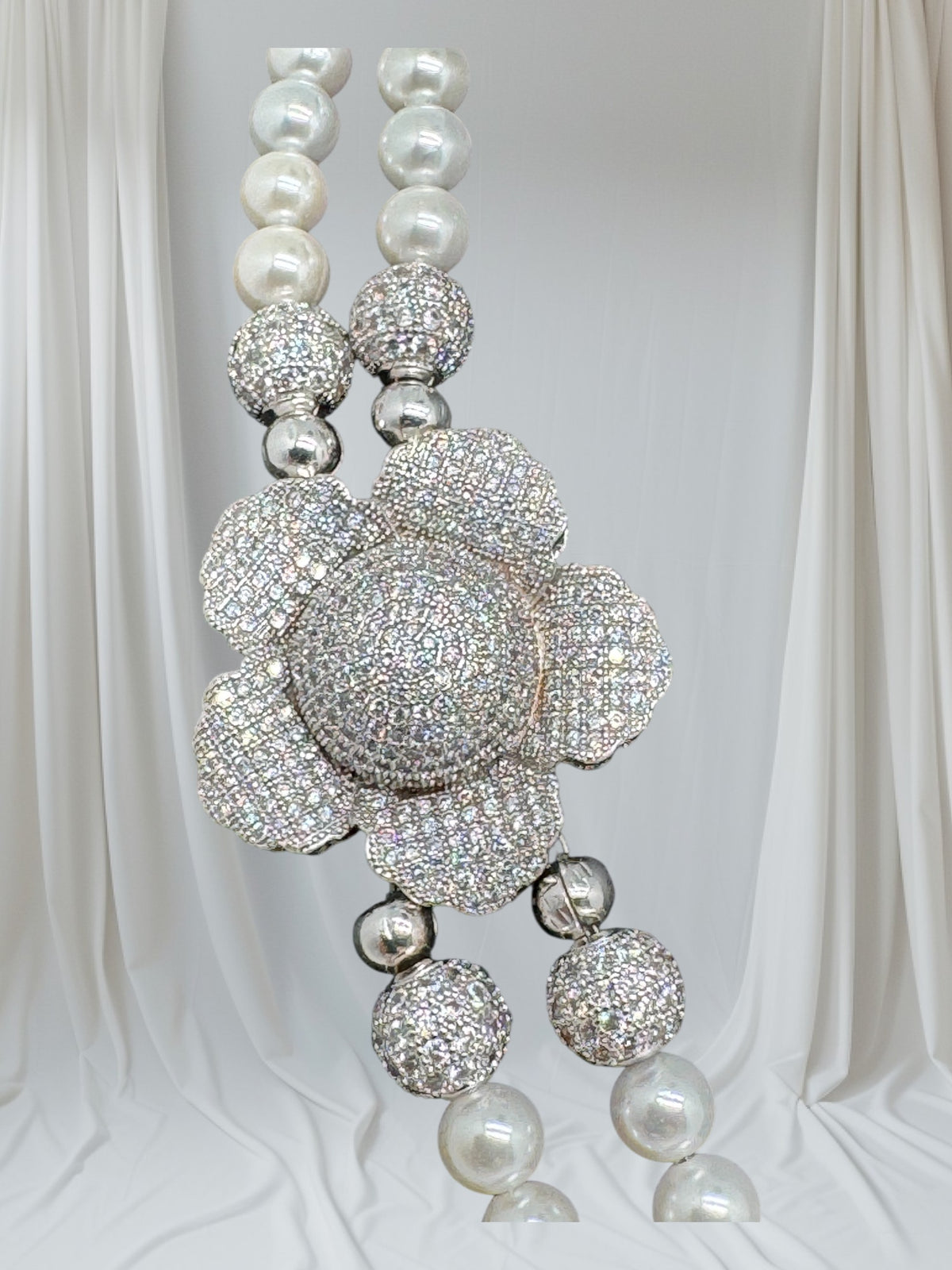 Collier en perles de culture, double rang 2245
