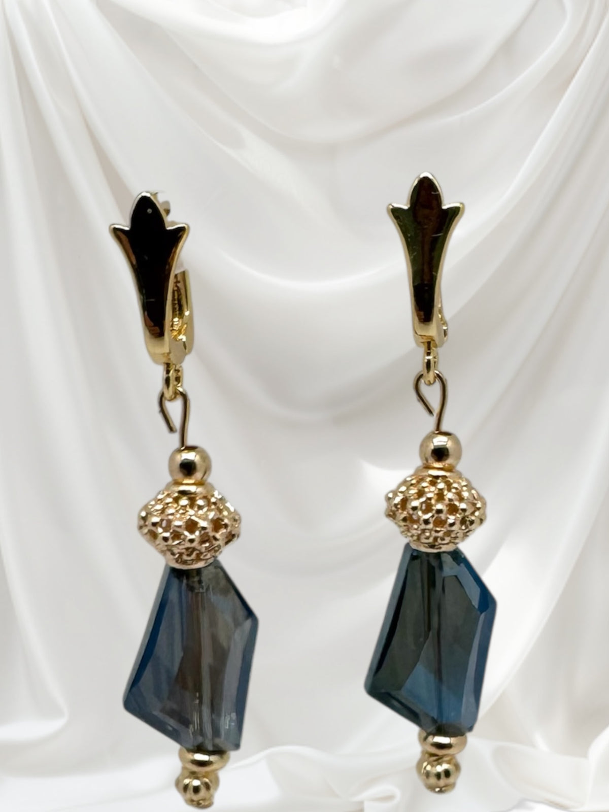 Boucles d’oreilles cristal et plaqué or 3107