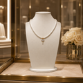 Collier Perles de Coquillage Plaqué Or & Zirconiums – Bijou Élégant et Luxueux Femme