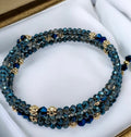 Bracelets manchette en cristal autrichien bleu 1201