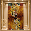 Foulard en Soie Doré Klimt – Étole Luxueuse Inspirée du Bais