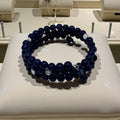 Bracelet manchette en lapis-lazuli 1241