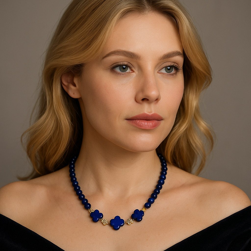 Collier en lapis-lazuli 2210