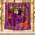 Carré de soie de luxe violet 90 × 90 cm – Création exclusive de Cornélie