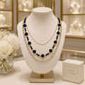Collier Lapis-Lazuli Plaqué Or 18 Carats – Création Artisanale de Luxe