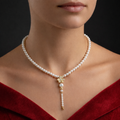 Collier signature perles de coquillages 2363