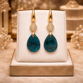 Boucles d’oreilles apatite naturelle 3279