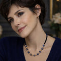 Collier lapis-lazuli émail cloisonné 2439