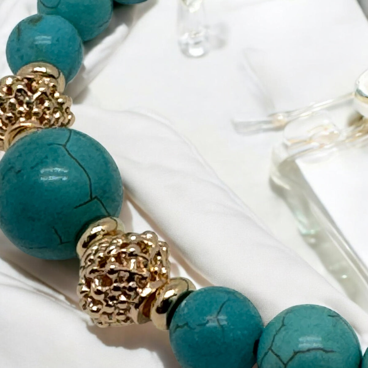 Bracelet en turquoise naturelle 1209