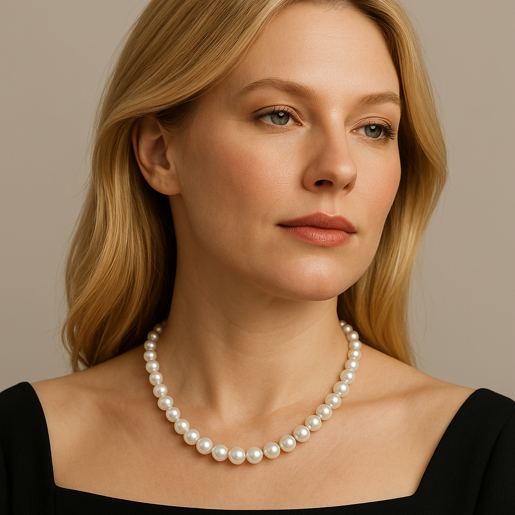 Collier perles naturelles 8 mm 2197