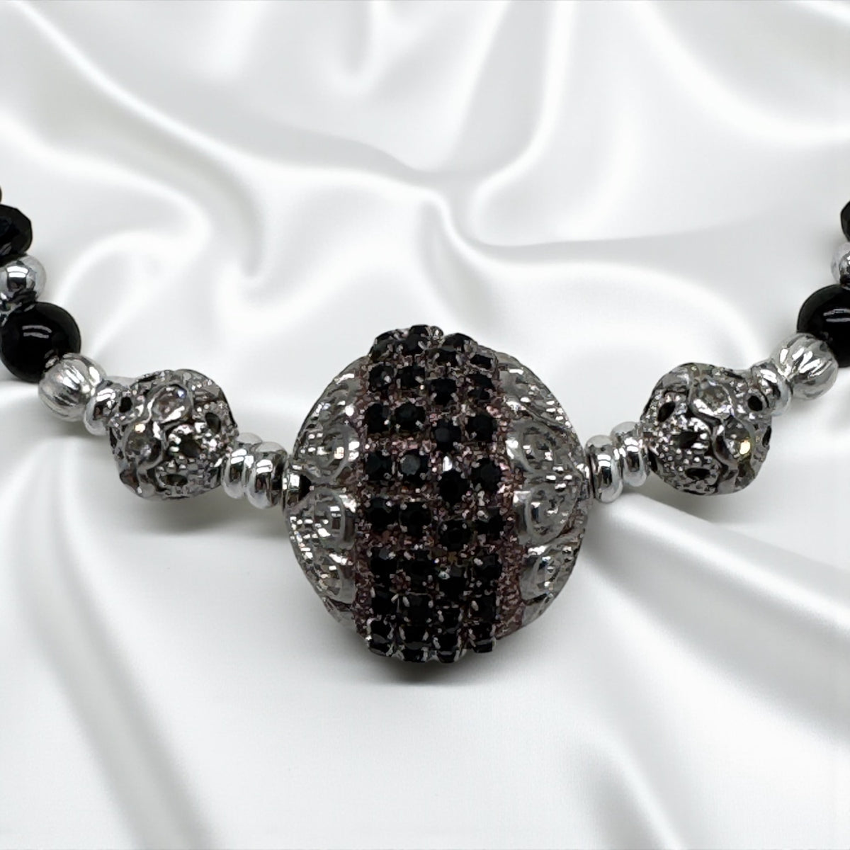 Collier cristal et perlé indonésienne 2250