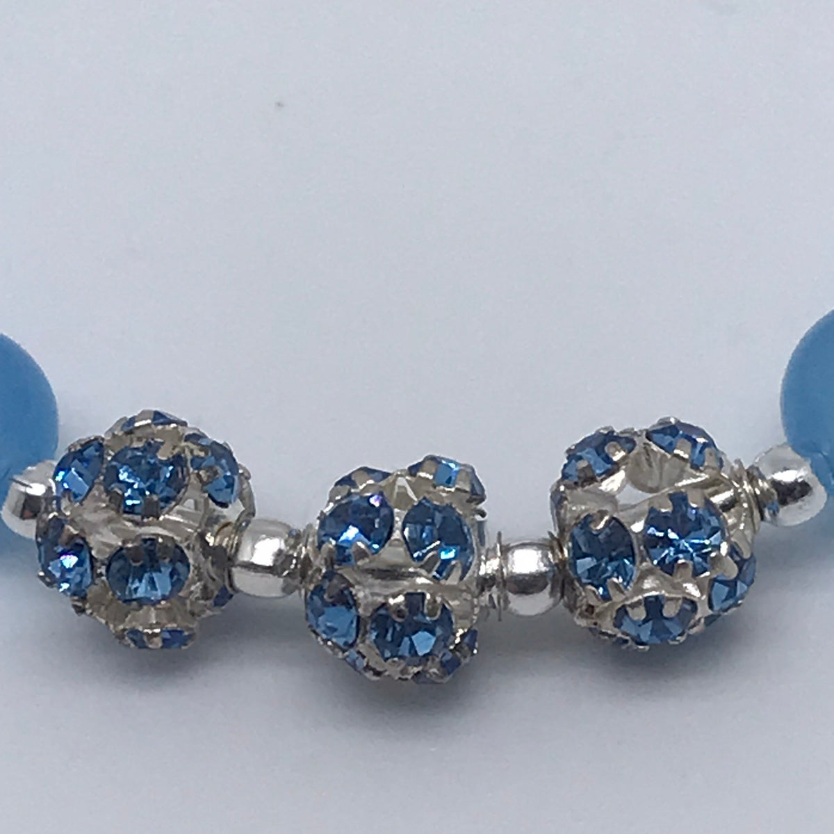 Bracelet en agate bleue ciel 1046