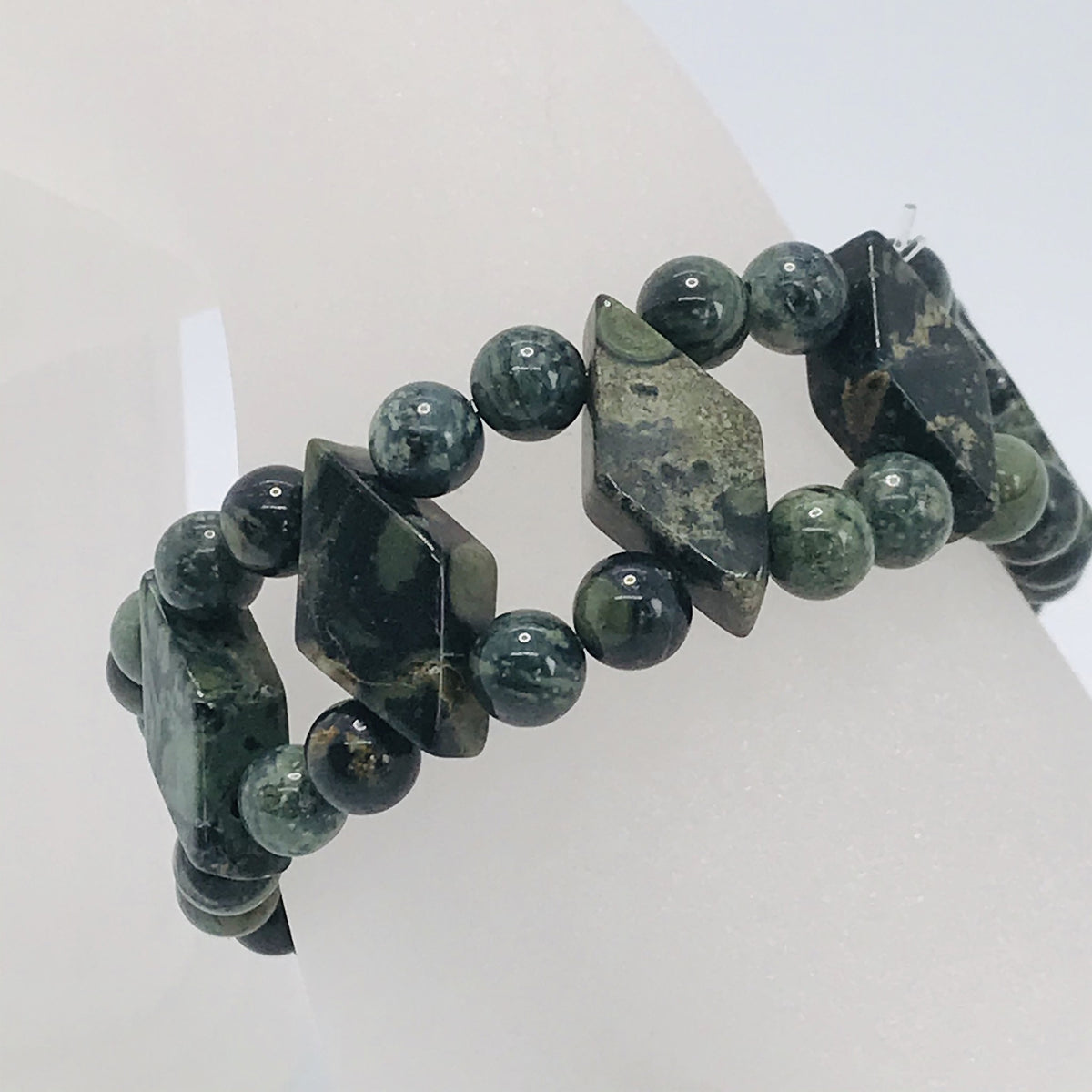 Bracelet double rang en labradorite 1050