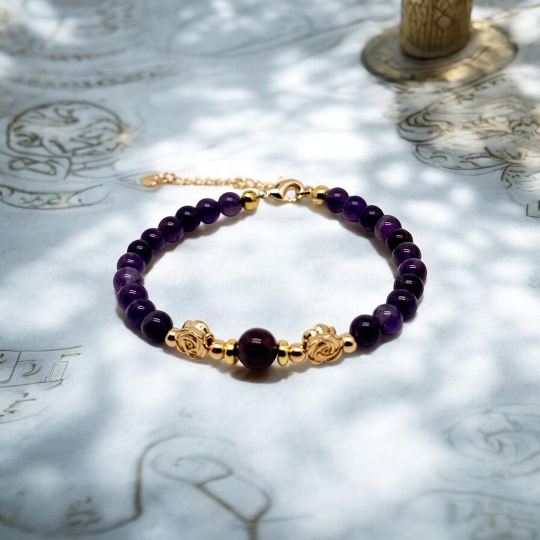 Bracelet en améthystes naturelles 1134