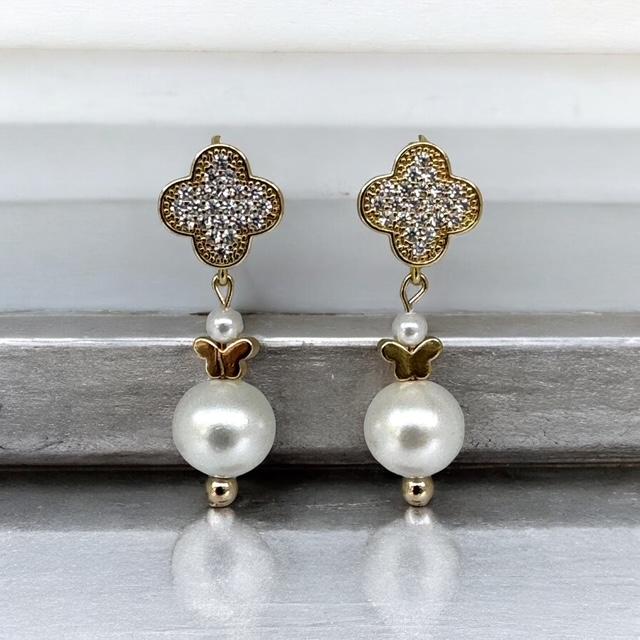 Boucles d'oreilles perle 3098