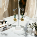 Boucles d'oreilles en malachite 3045
