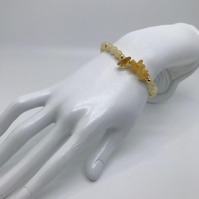 Bracelet citrine véritable 1071