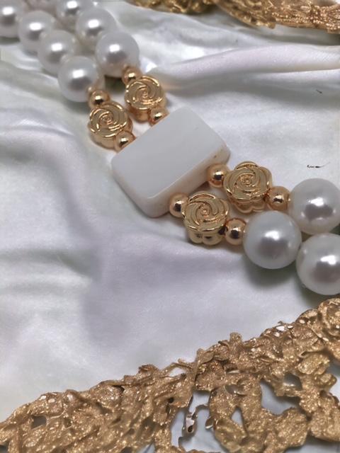 Bracelet double-rangs en perles 1081