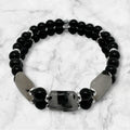 Bracelet en obsidienne naturelle 1097