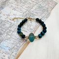 Bracelet en chrysocolle 1145