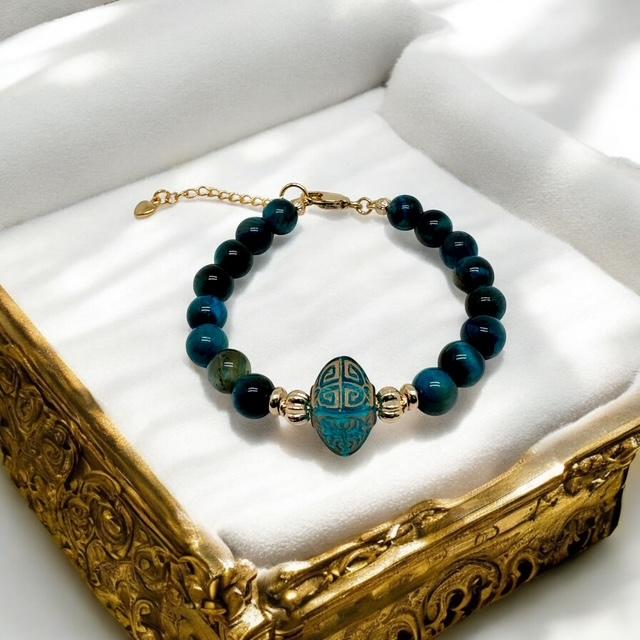 Bracelet en chrysocolle 1145