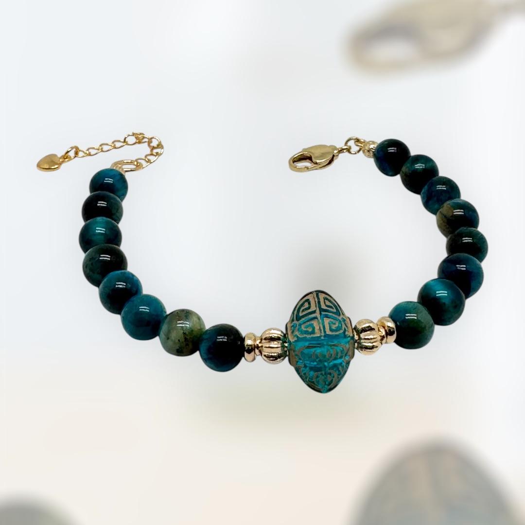 Bracelet en chrysocolle 1145